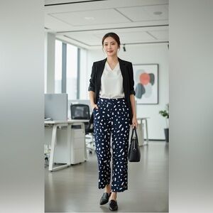 Aritzia Wilfred Black & White Dot Print Pants – Size L